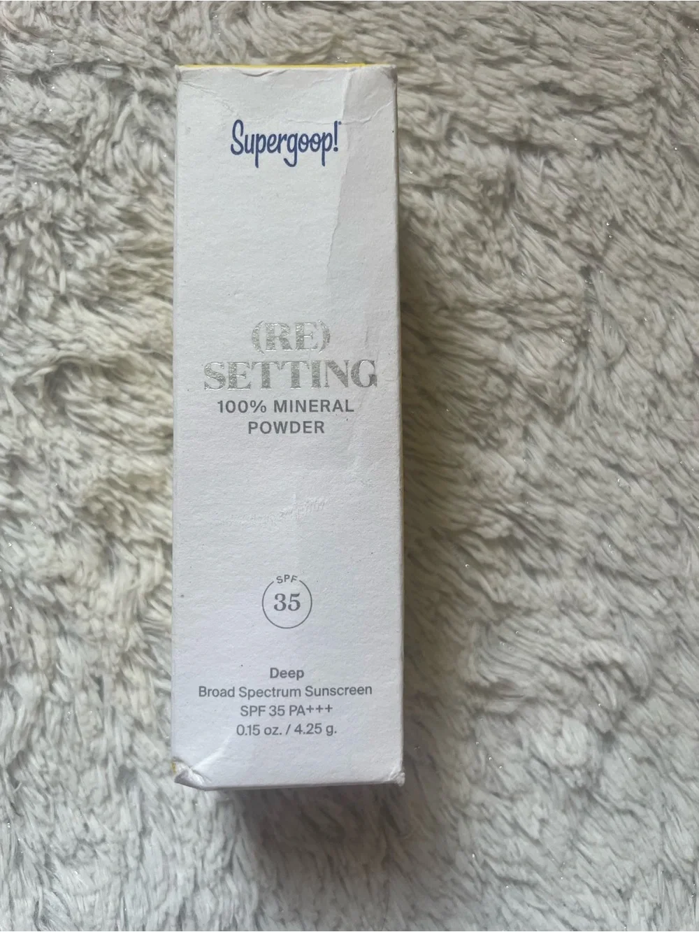 *NEW but Expired* Supergoop! (RE)SETTING 100% Mineral Powder SPF 35 - Deep